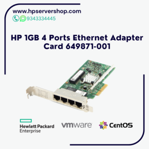 HP 1GB 4 Ports Ethernet Adapter Card 649871-001